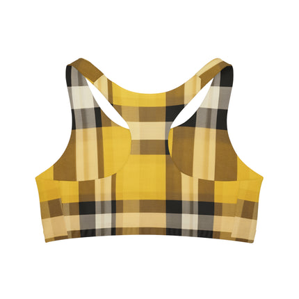 Plaid Sports Bra - NGOWE STORE