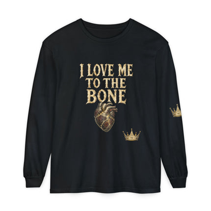 I Love Myself - Unisex Garment-dyed Long Sleeve T-Shirt