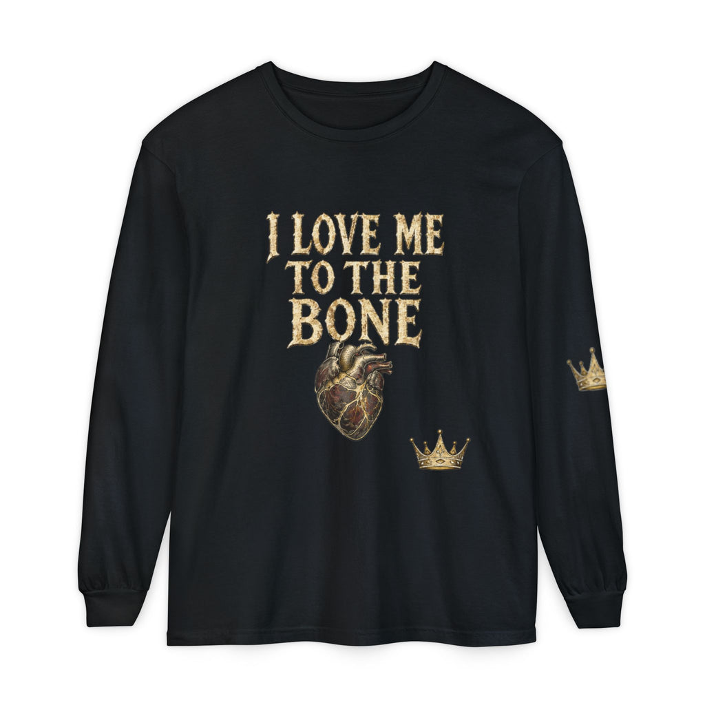 I Love Myself - Unisex Garment-dyed Long Sleeve T-Shirt - NGOWE STORE
