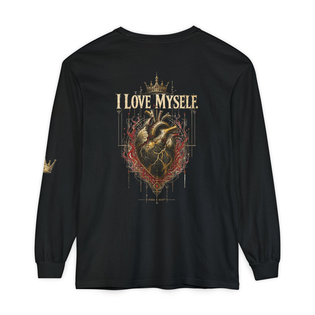I Love Myself - Unisex Garment-dyed Long Sleeve T-Shirt - NGOWE STORE