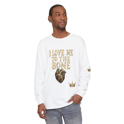 I Love Myself - Unisex Garment-dyed Long Sleeve T-Shirt