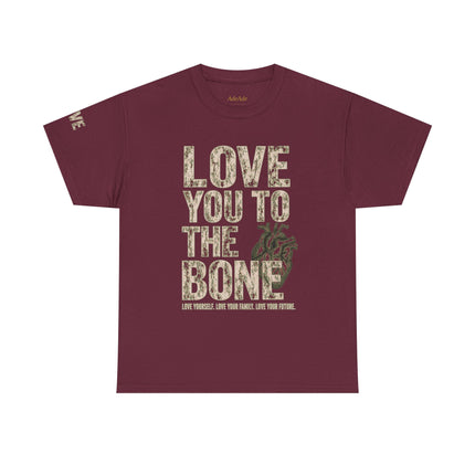 LOVE YOU TO THE BONE™ Unisex Heavy Cotton T-Shirt | FIRE 6 RED™ - NGOWE STORE