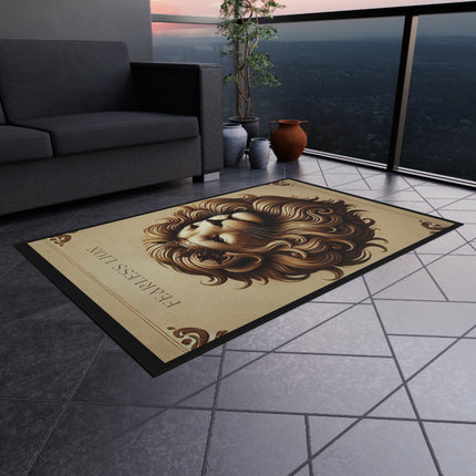 Fearless Lion Outdoor Rug