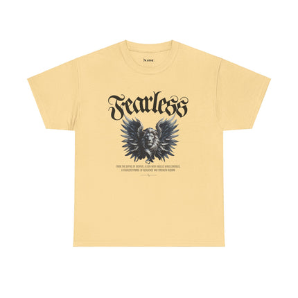 Fearless Lion Angel Unisex Heavy Cotton Tee - NGOWE STORE