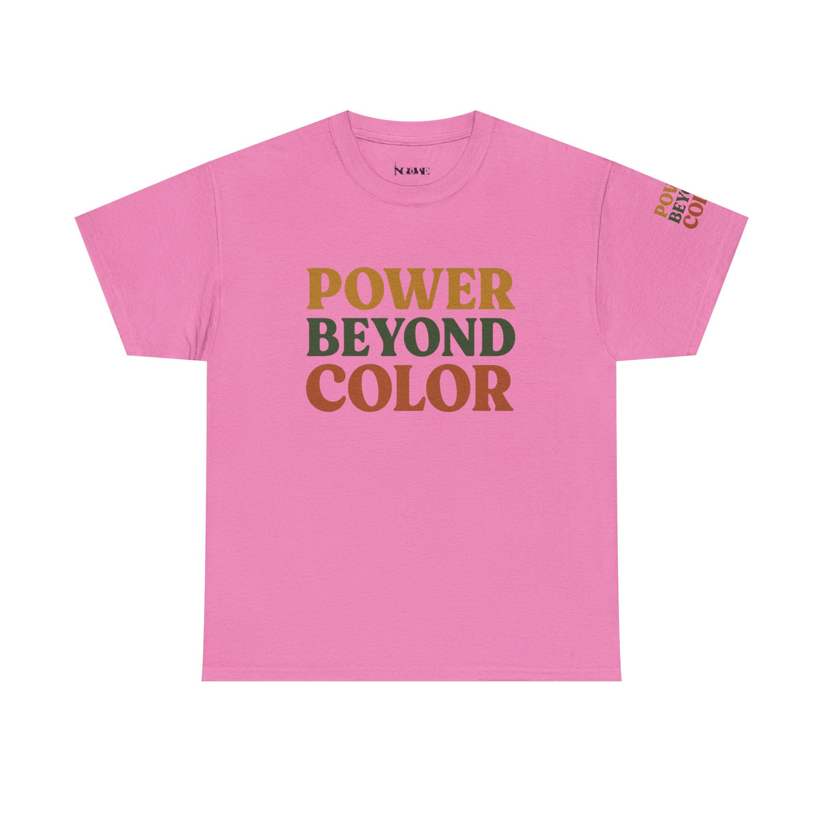 Power Beyond Color Unisex Heavy Cotton Tee, Motivational Shirt, Casual Wear, Gift for Him/Her, Affirmation Tee, Inclusive Fashion - NGOWE STORE