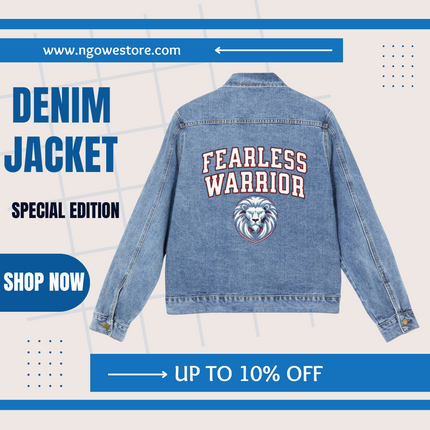 Fearless Warrior Men's Denim Jacket