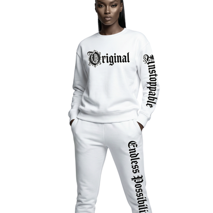 Fearless Statement AdeAde Crewneck Sweatshirt – White Edition Unisex Lightweight - NGOWE STORE