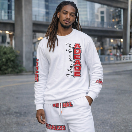 AdeAde “I Deh, You Deh?” — Original • My Story • Legacy Edition Unisex Garment-dyed Long Sleeve T-Shirt