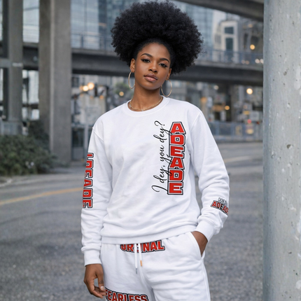 AdeAde “I Deh, You Deh?” — Original • My Story • Legacy Edition Unisex Garment-dyed Long Sleeve T-Shirt