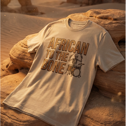African to the Bone T-Shirt | AdeAde Original | Cultural Pride Unisex Tee | Soft Everyday Statement Shirt - NGOWE STORE