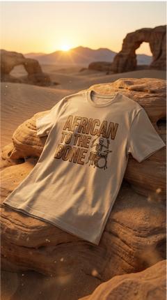 African to the Bone T-Shirt | AdeAde Original | Cultural Pride Unisex Tee | Soft Everyday Statement Shirt - NGOWE STORE