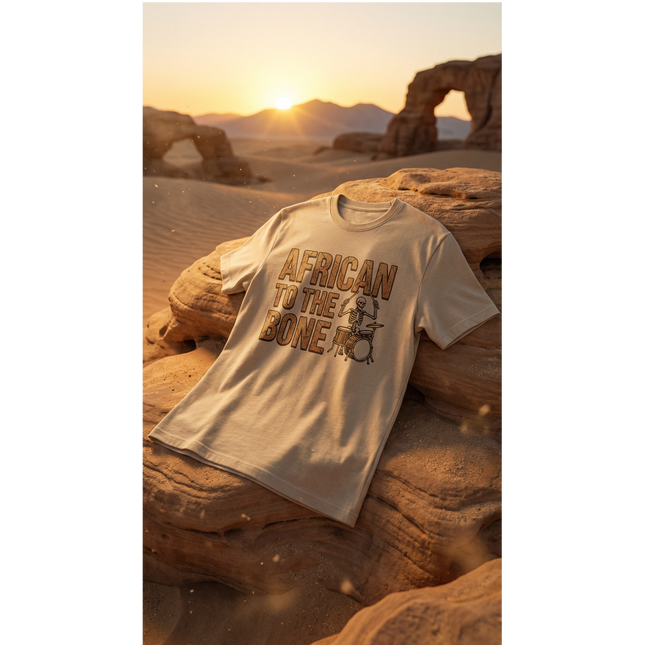 African to the Bone T-Shirt | AdeAde Original | Cultural Pride Unisex Tee | Soft Everyday Statement Shirt - NGOWE STORE
