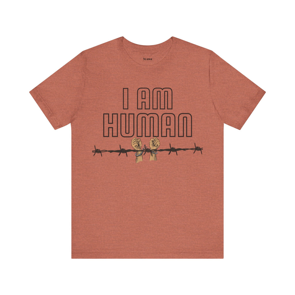 I AM HUMAN Unisex Jersey Tee - Empowerment & Humanity Message, Everyday Wear - NGOWE STORE