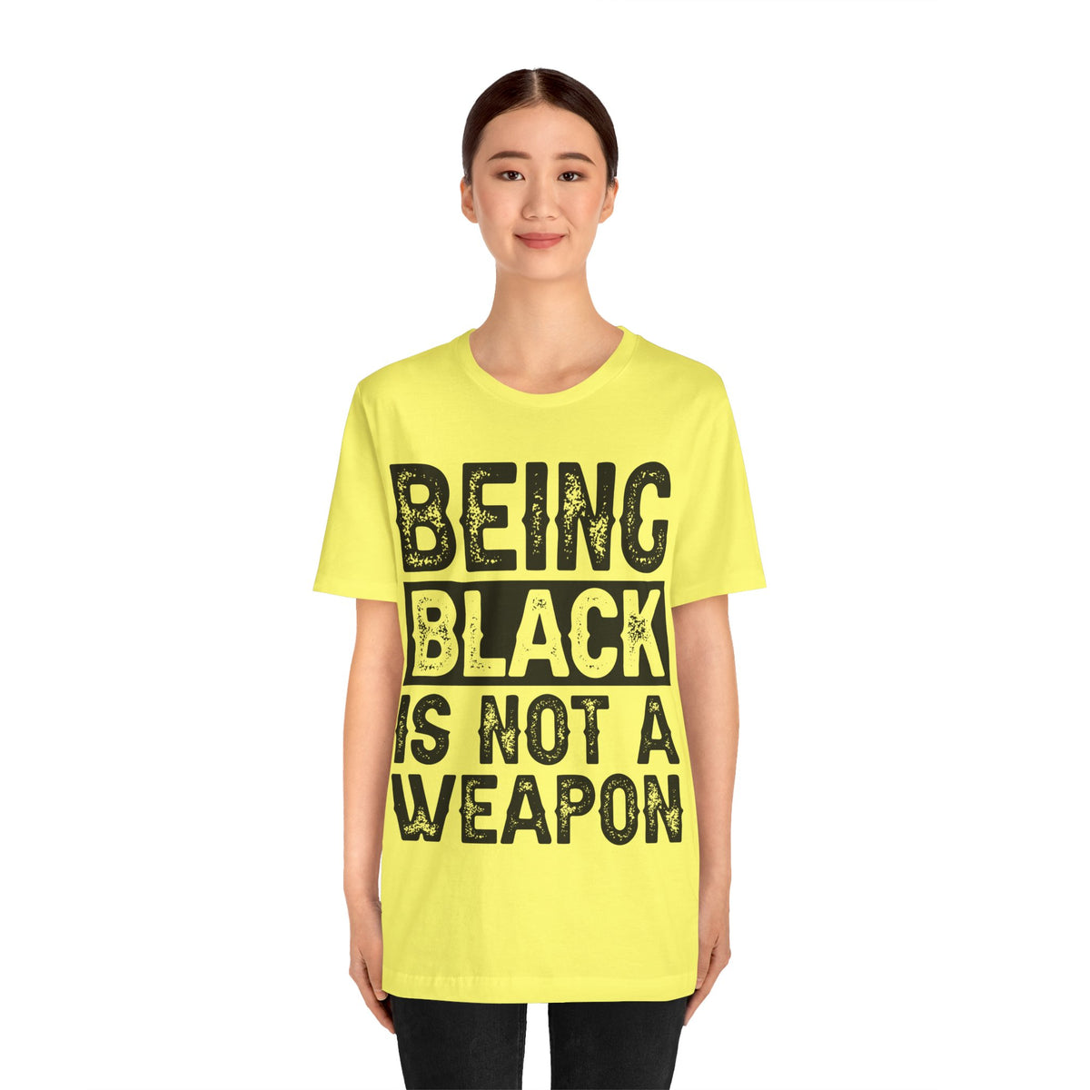 Being Black Not  A Weapon - Unisex Jersey Short Sleeve Tee - NGOWE STORE