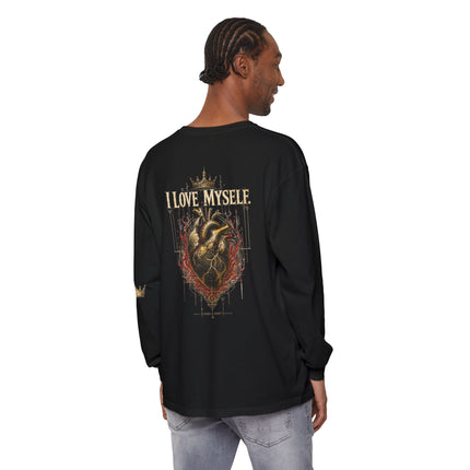 I Love Myself - Unisex Garment-dyed Long Sleeve T-Shirt