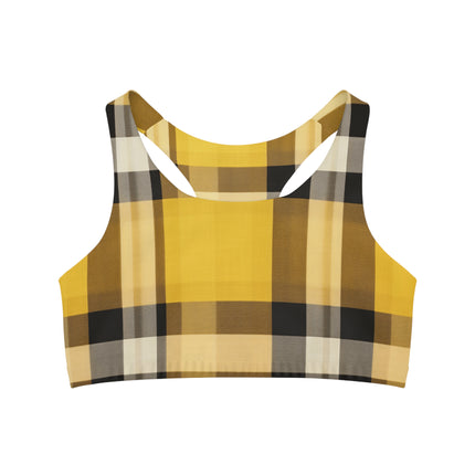 Plaid Sports Bra - NGOWE STORE