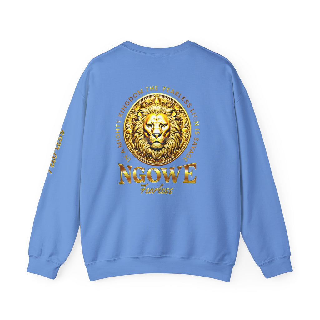 A Fearless Lion is Savage Unisex Heavy Blend™ Crewneck Sweatshirt - NGOWE STORE