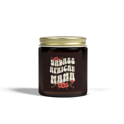 Badass African Mama Scented Candles, Coconut Apricot Wax (4oz, 9oz)