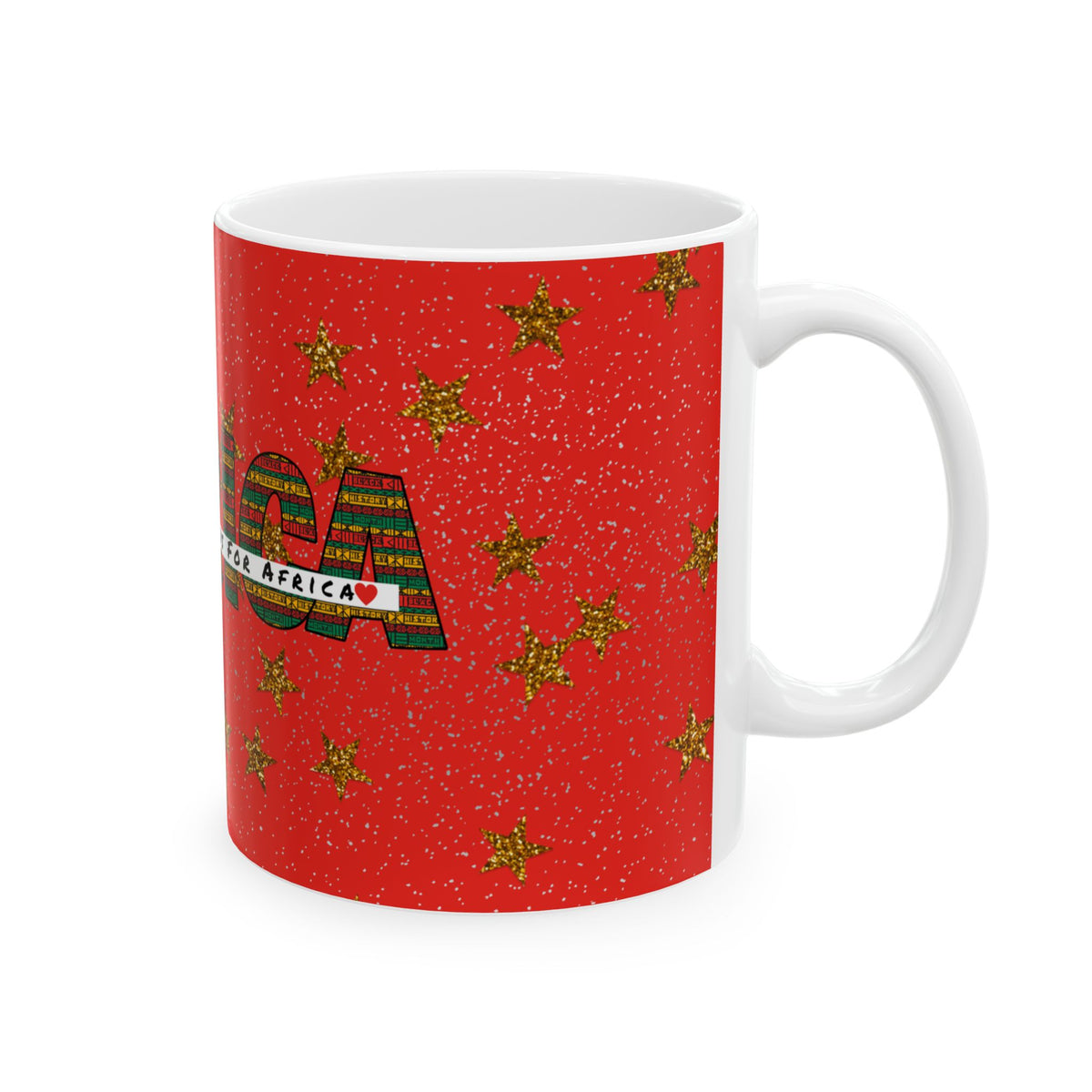 Throwing Hands For Africa Ceramic Mug, (11oz, 15oz) - NGOWE STORE