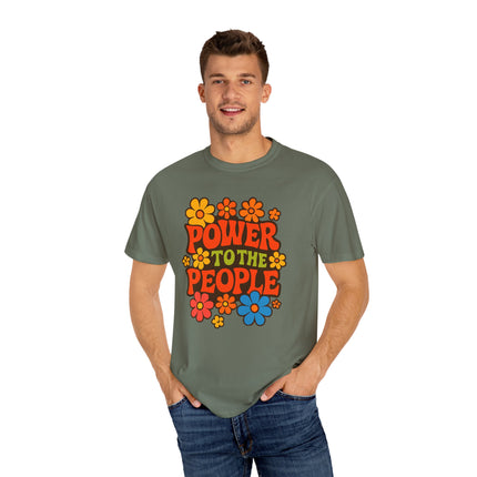BUN DEM SUMMER 2025 Power to the People T-Shirt  - Empire Blaze Edition Vintage-Style Graphic T-Shirt: Bohemian Tee, Eco-Friendly Apparel, Gift for Activists, Summer Festival Wear