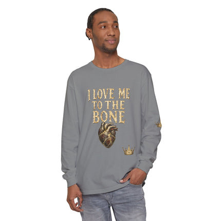 I Love Myself - Unisex Garment-dyed Long Sleeve T-Shirt - NGOWE STORE