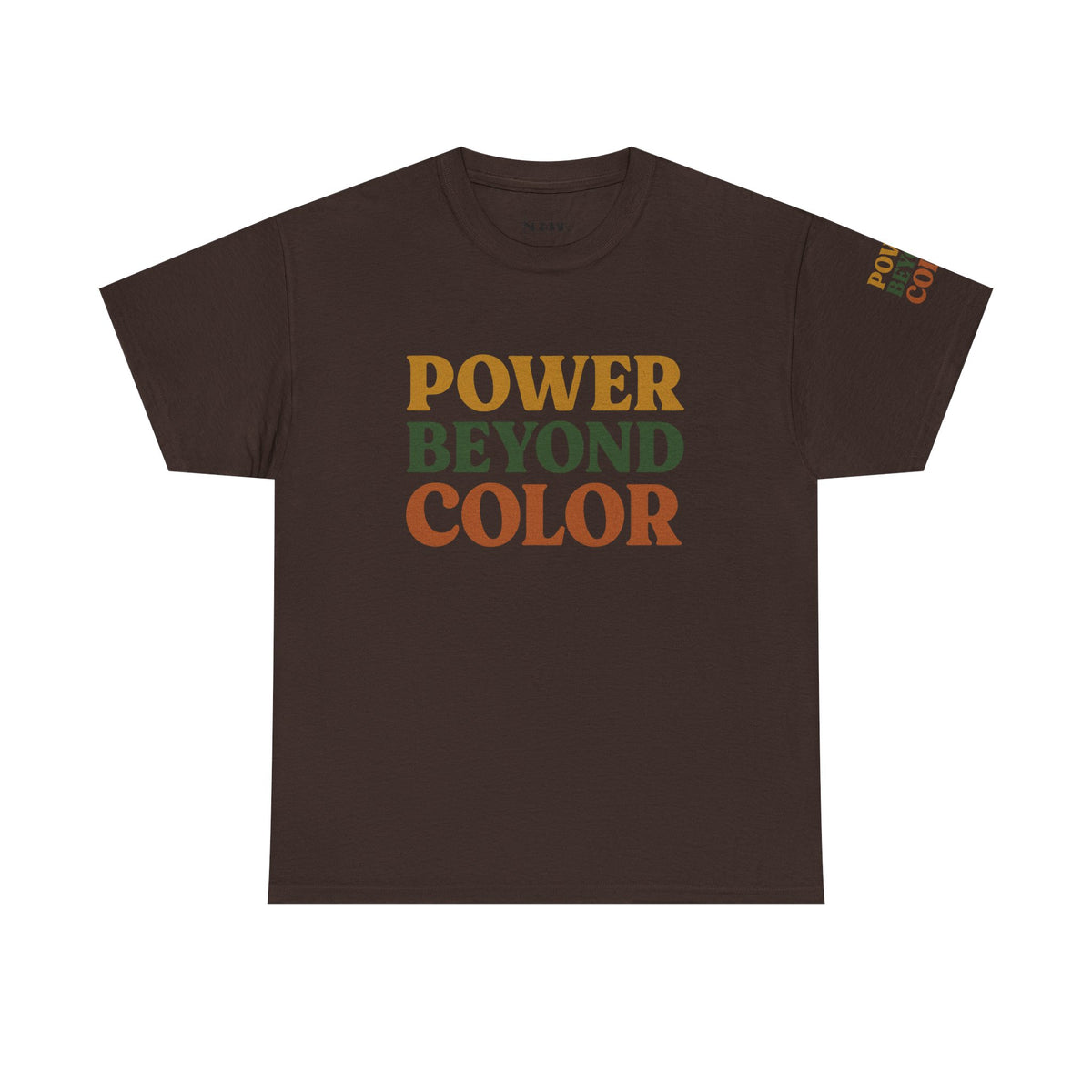 Power Beyond Color Unisex Heavy Cotton Tee, Motivational Shirt, Casual Wear, Gift for Him/Her, Affirmation Tee, Inclusive Fashion - NGOWE STORE