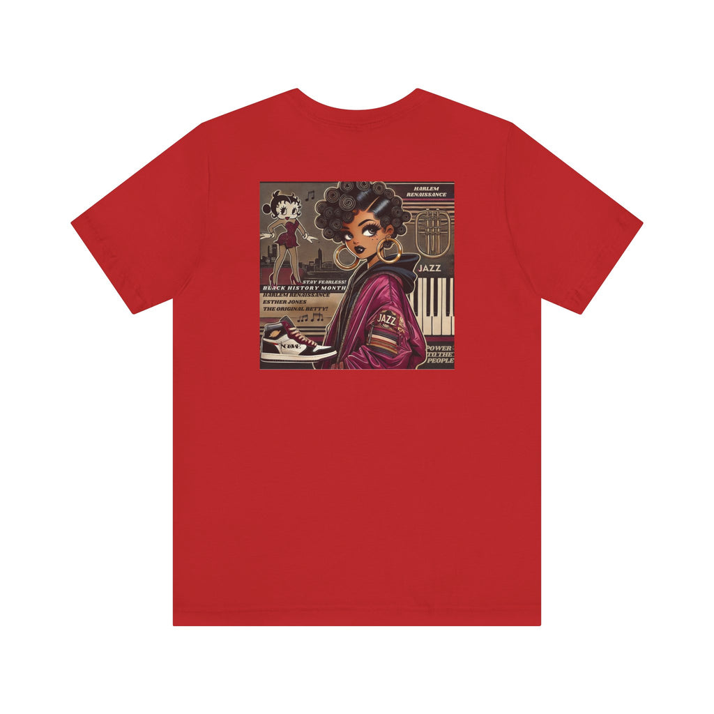 Harlem Renaissance Fearless Betty Boop Unisex Jersey Short Sleeve Tee - NGOWE STORE