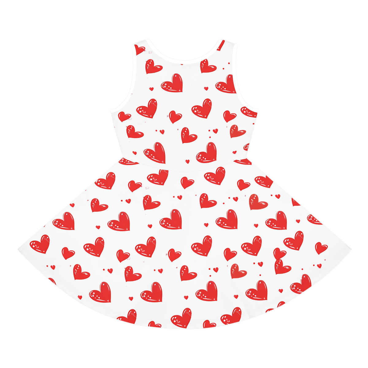 Hearts Girls' Sleeveless Sundress (AOP) - NGOWE STORE