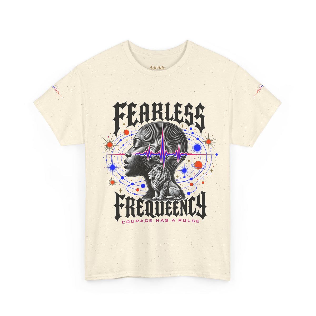 Fearless Frequency Graphic T-Shirt - Unisex Heavy Cotton Tee - NGOWE STORE