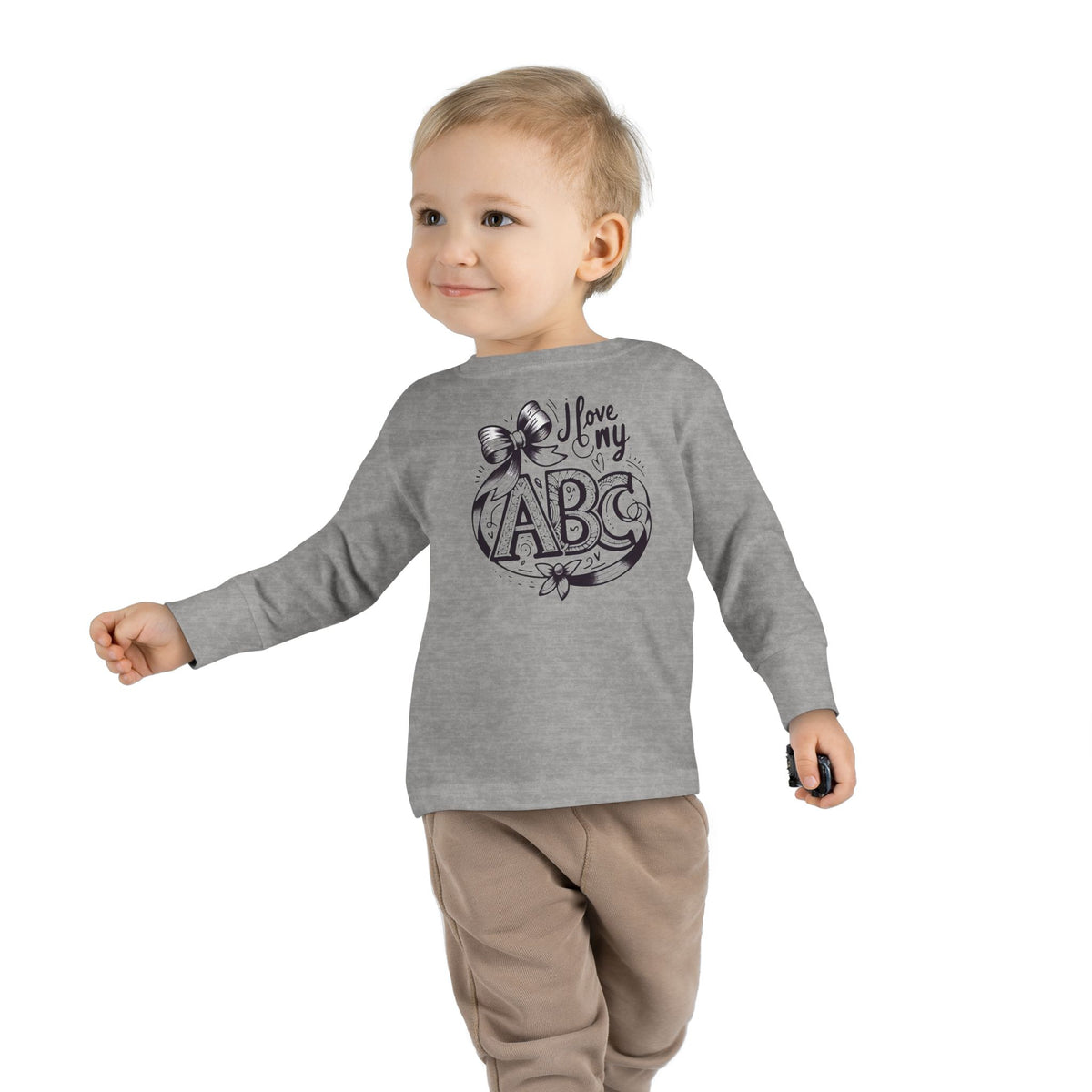 I Love My ABC Toddler Long Sleeve Tee - NGOWE STORE