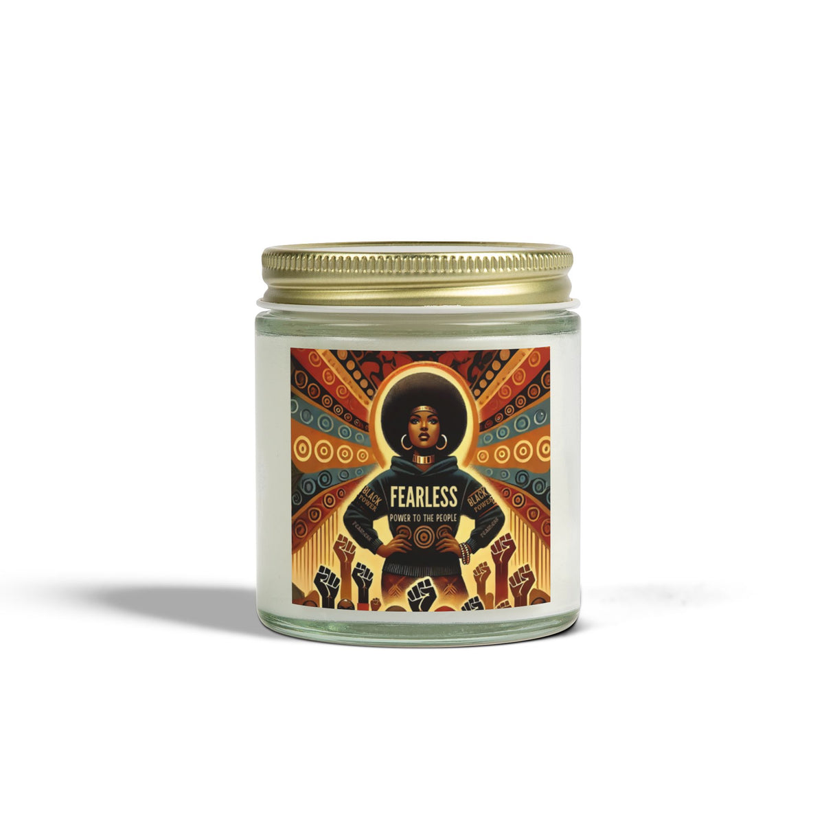 Power To The People Scented Candles, Coconut Apricot Wax (4oz, 9oz) - NGOWE STORE