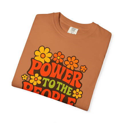 BUN DEM SUMMER 2025 Power to the People T-Shirt  - Empire Blaze Edition Vintage-Style Graphic T-Shirt: Bohemian Tee, Eco-Friendly Apparel, Gift for Activists, Summer Festival Wear