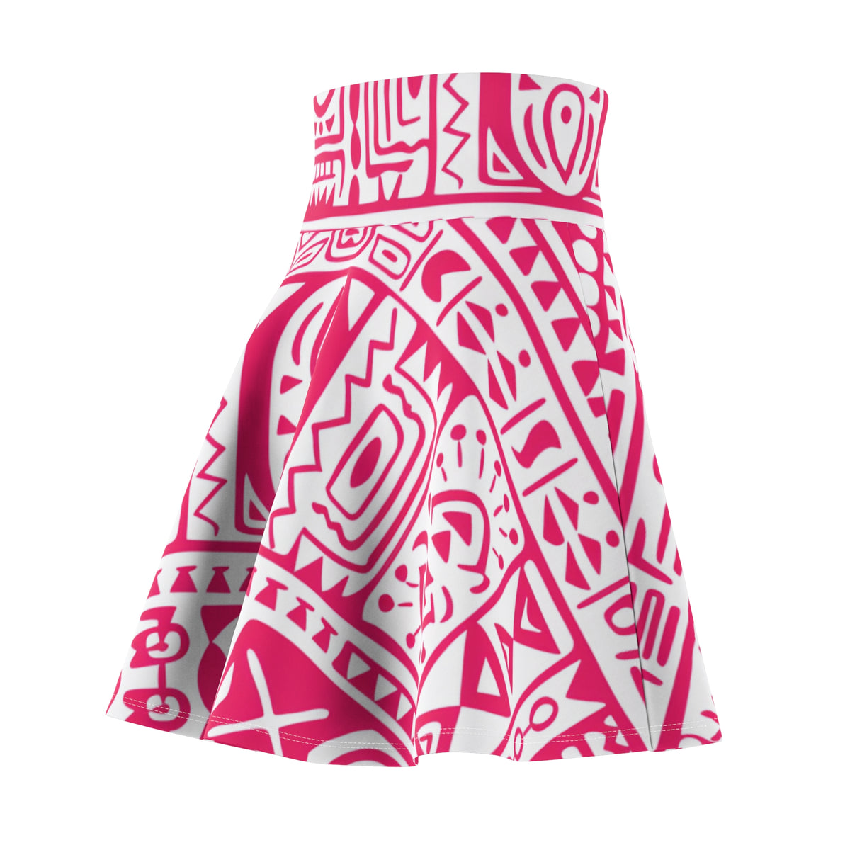 African Print Women's Skater Skirt (AOP) - NGOWE STORE