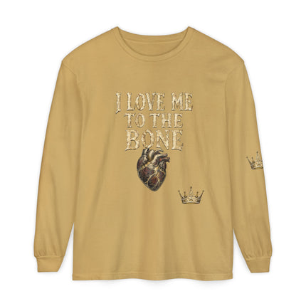 I Love Myself - Unisex Garment-dyed Long Sleeve T-Shirt - NGOWE STORE