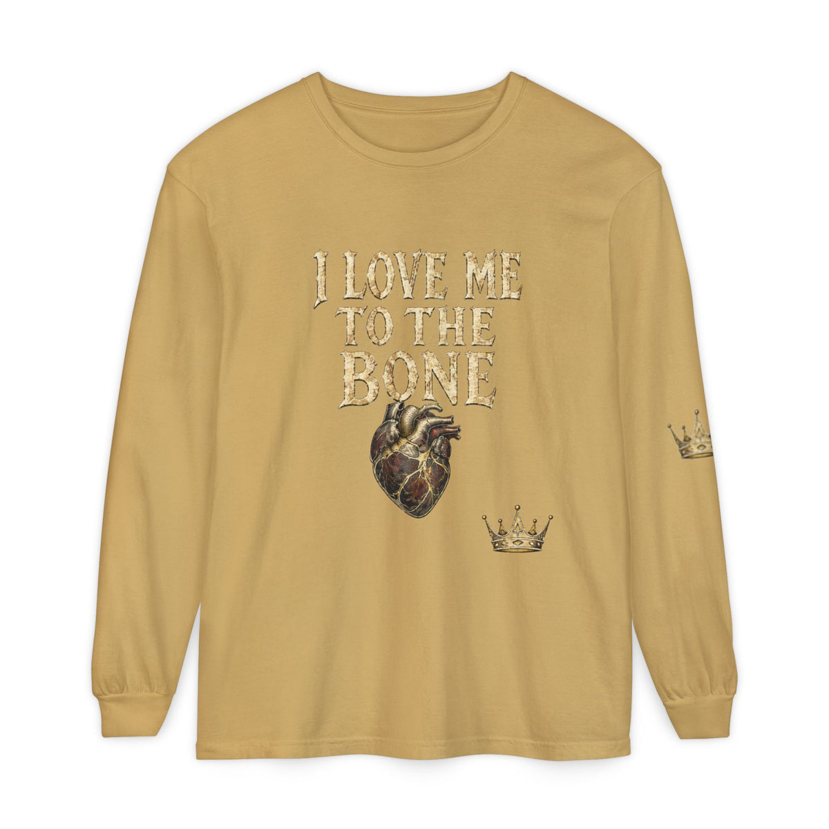 I Love Myself - Unisex Garment-dyed Long Sleeve T-Shirt - NGOWE STORE