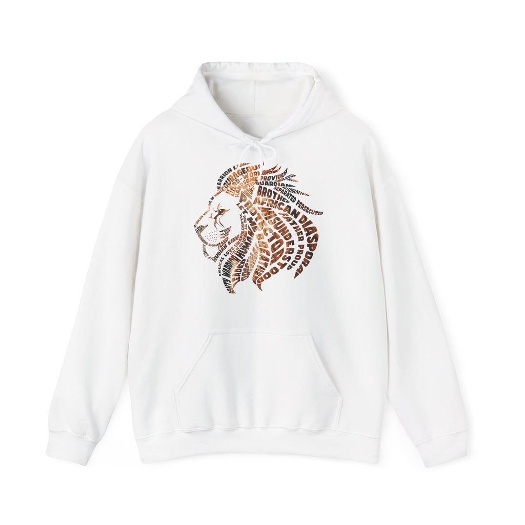 Positive African Warrior Word Art Unisex Heavy Blend™ Hooded Sweatshirt (Hoodie) - NGOWE STORE