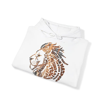 Lion Head Word ArtUnisex Heavy Blend™ Hooded Sweatshirt