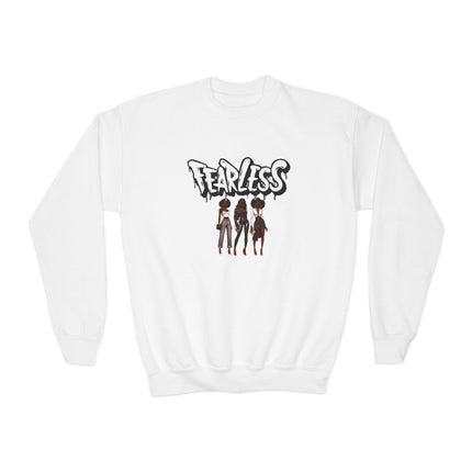 Fearless Friends and Sisters Youth Crewneck Sweatshirt - NGOWE STORE