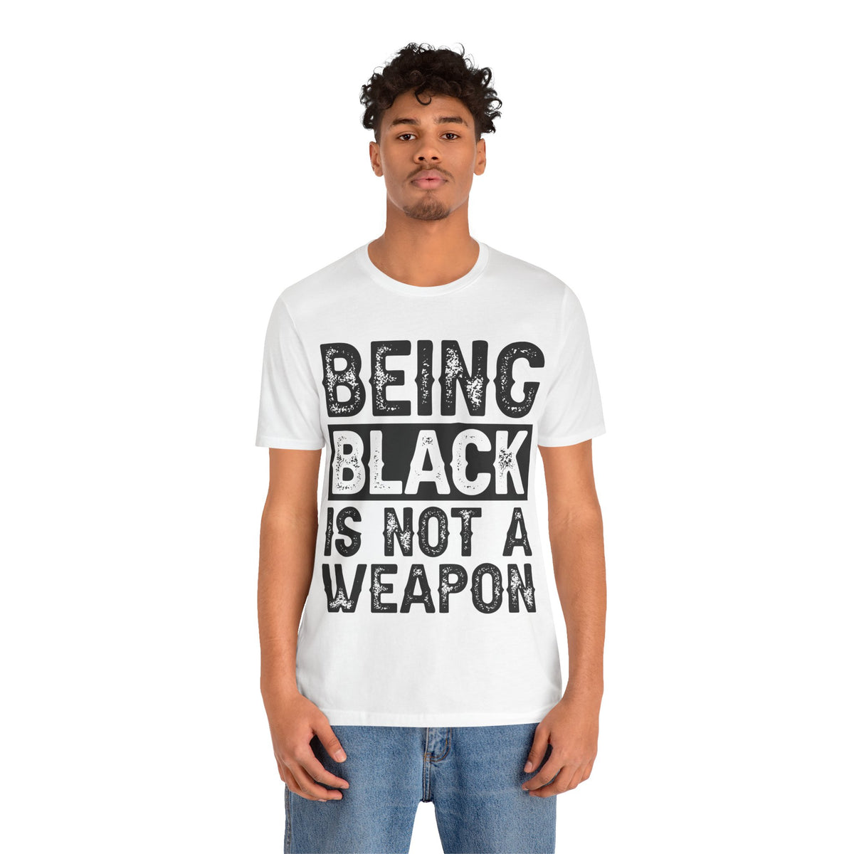 Being Black Not  A Weapon - Unisex Jersey Short Sleeve Tee - NGOWE STORE