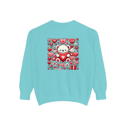 Fearless Valentines Love Unisex Garment-Dyed Sweatshirt