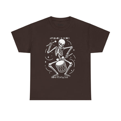 African 2 D Bone Unisex Heavy Cotton Tee - NGOWE STORE