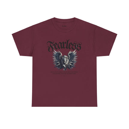 Fearless Lion Angel Unisex Heavy Cotton Tee - NGOWE STORE