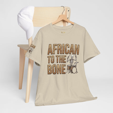 African to the Bone T-Shirt | AdeAde Original | Cultural Pride Unisex Tee | Soft Everyday Statement Shirt - NGOWE STORE