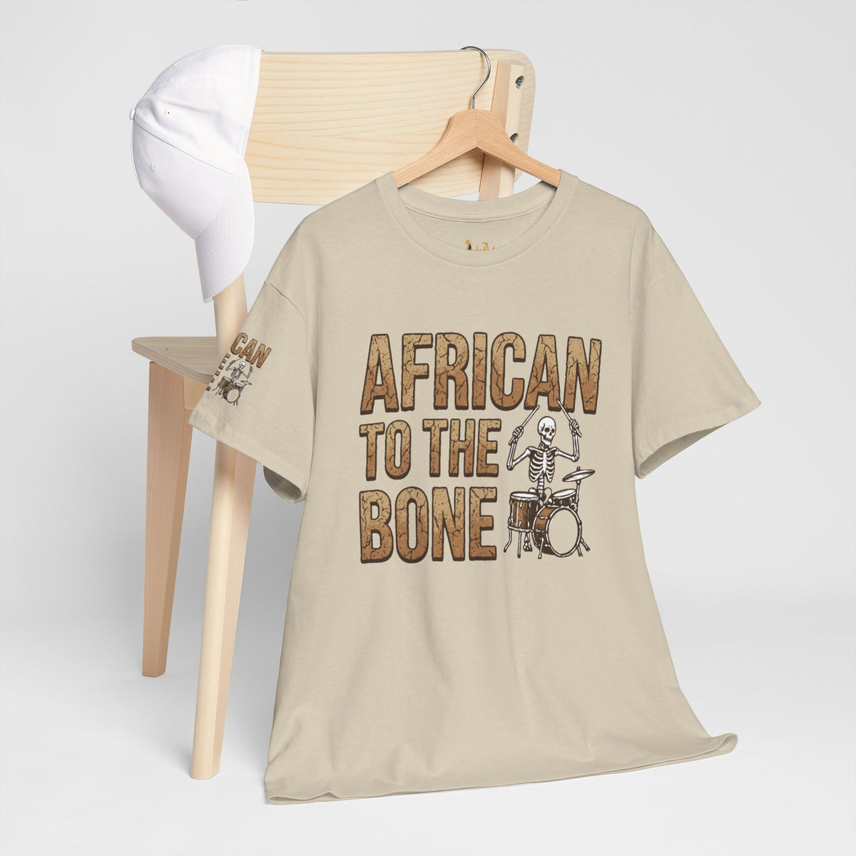 African to the Bone T-Shirt | AdeAde Original | Cultural Pride Unisex Tee | Soft Everyday Statement Shirt - NGOWE STORE