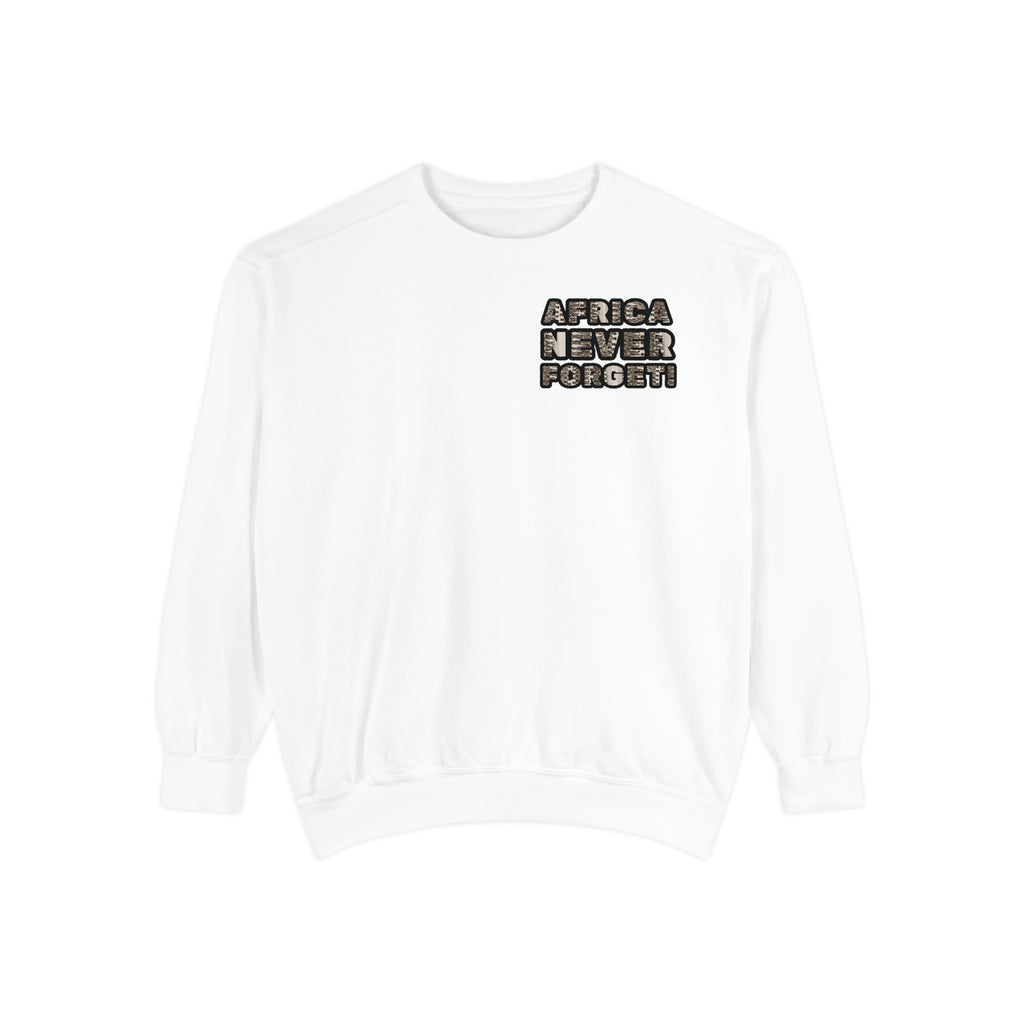 African Empowerment Unisex Garment-Dyed Sweatshirt - NGOWE STORE