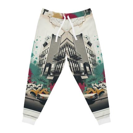 Fearless In The Streets Pink Athletic Joggers (AOP) - NGOWE STORE