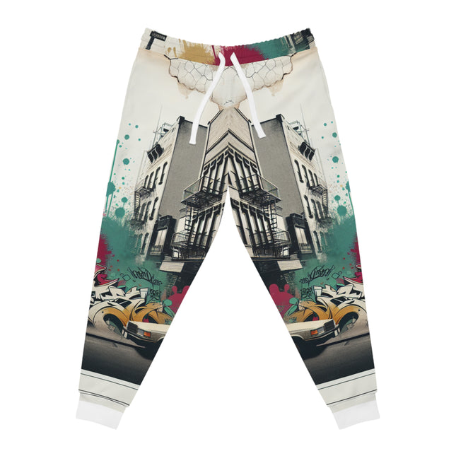 Fearless In The Streets Pink Athletic Joggers (AOP) - NGOWE STORE