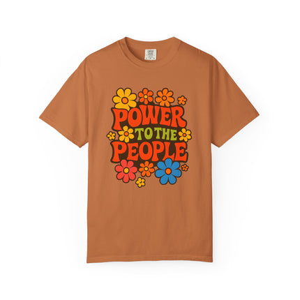 BUN DEM SUMMER 2025 Power to the People T-Shirt  - Empire Blaze Edition Vintage-Style Graphic T-Shirt: Bohemian Tee, Eco-Friendly Apparel, Gift for Activists, Summer Festival Wear