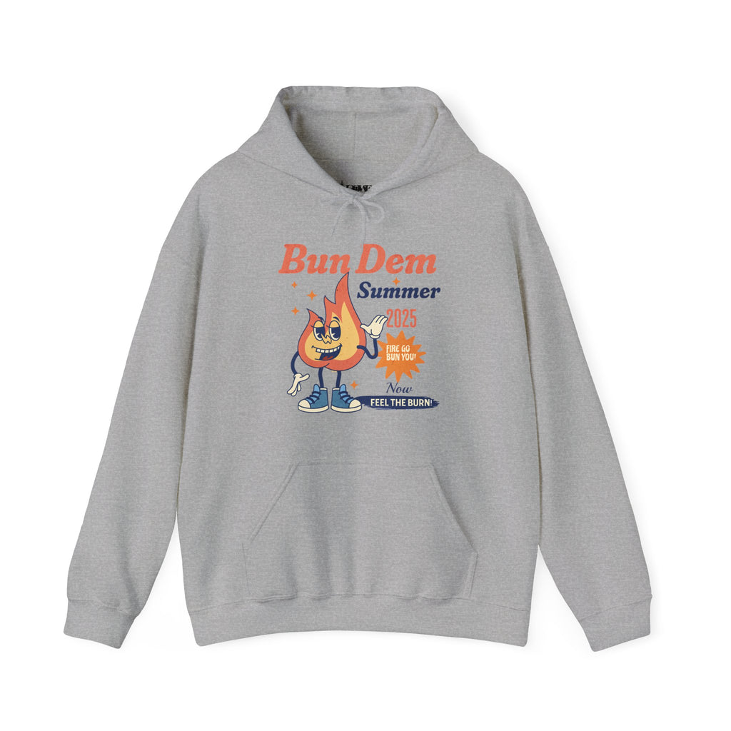 Bun Dem Summer Hoodie - Unisex Heavy Blend™ Sweatshirt, Chill Vibe, Perfect for Summer Parties, Gifts, Casual Wear, Streetwear - NGOWE STORE