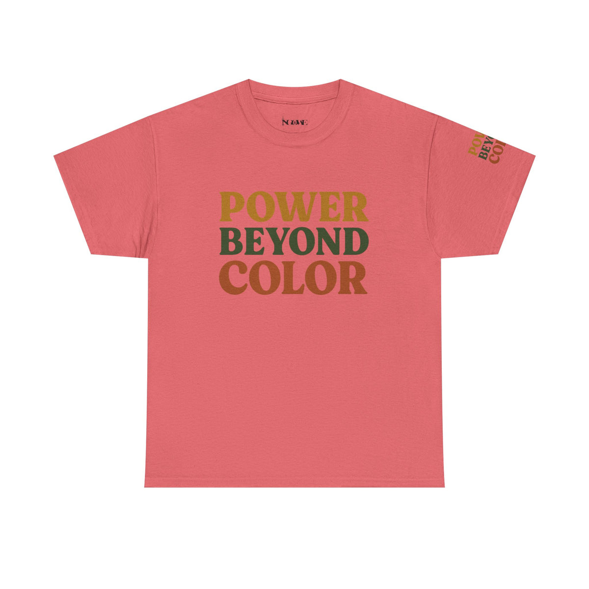 Power Beyond Color Unisex Heavy Cotton Tee, Motivational Shirt, Casual Wear, Gift for Him/Her, Affirmation Tee, Inclusive Fashion - NGOWE STORE